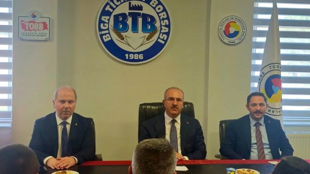 Vali Toraman’dan Biga Ticaret Borsası’na İade-i Ziyaret