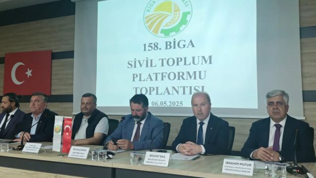 Biga Ticaret Borsası, 158. Biga Sivil Toplum Platformu Toplantısına Katıldı