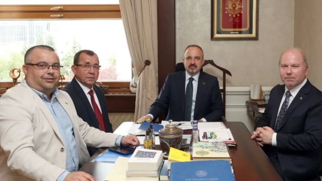 Biga Ticaret Borsası’ndan İçişleri Bakan Yardımcısı Sn.Av.Bülent Turan’a Ziyaret