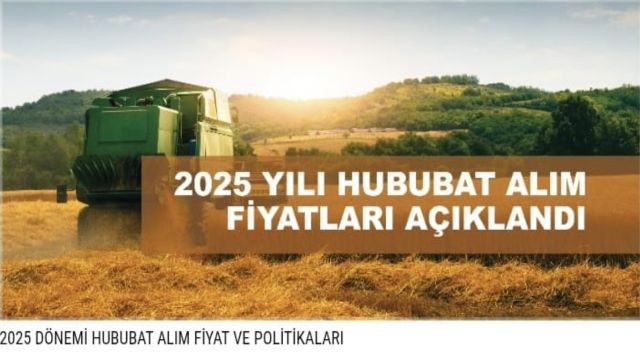 Toprak Mahsulleri Ofisi 2025 Yılı Hububat Alım Fiyatlarını Açıkladı