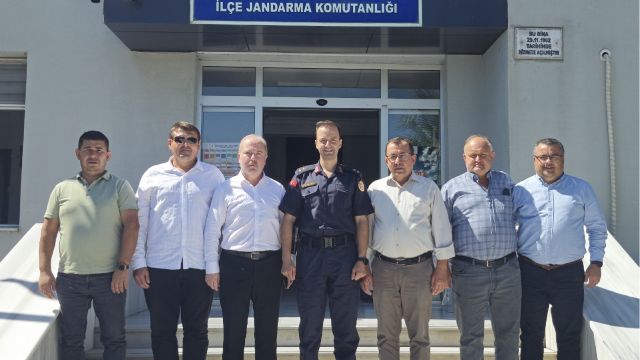 Biga Ticaret Borsası’ndan Yeni İlçe Jandarma Komutanına Hoş Geldin Ziyareti